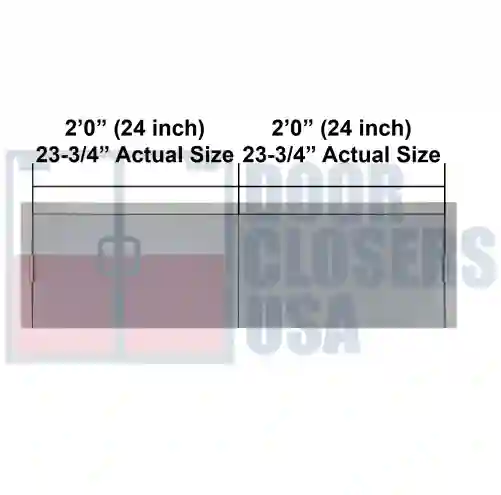 4 Foot Double Door Width