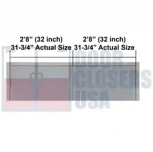 5 Foot 4 Double Door Width