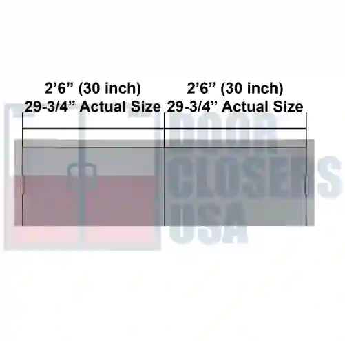 5 Foot Double Door Width