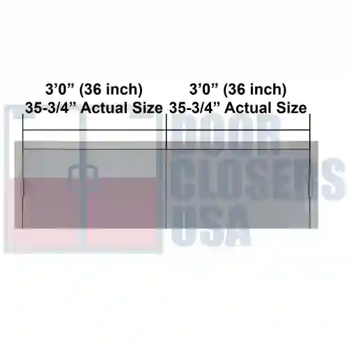 6 Foot Double Door Width