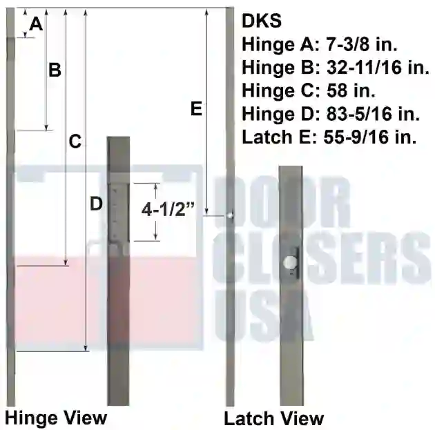 DKS 8 Foo tHinge Lock Location