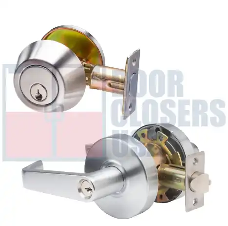 Cylindrical Lever w/ Deadbolt