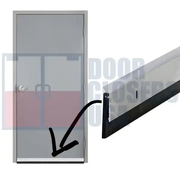Neoprene Door Sweep On Each Door