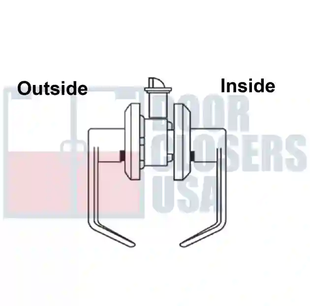 Passage<br> Passage (F75) - for doors that do not require locking. Blank levels on both sides always active.