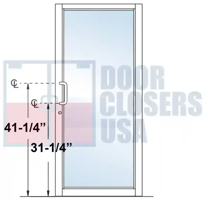 41-1/4 in., B:31-1/4 in.