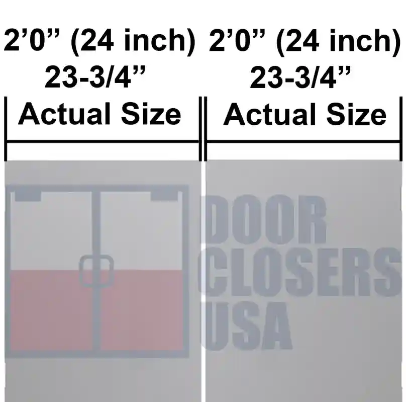 4 Foot Double Door Width