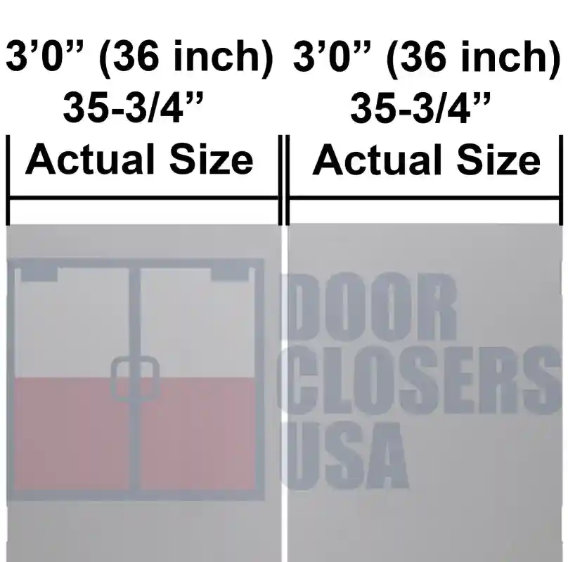 6 Foot Double Door Width
