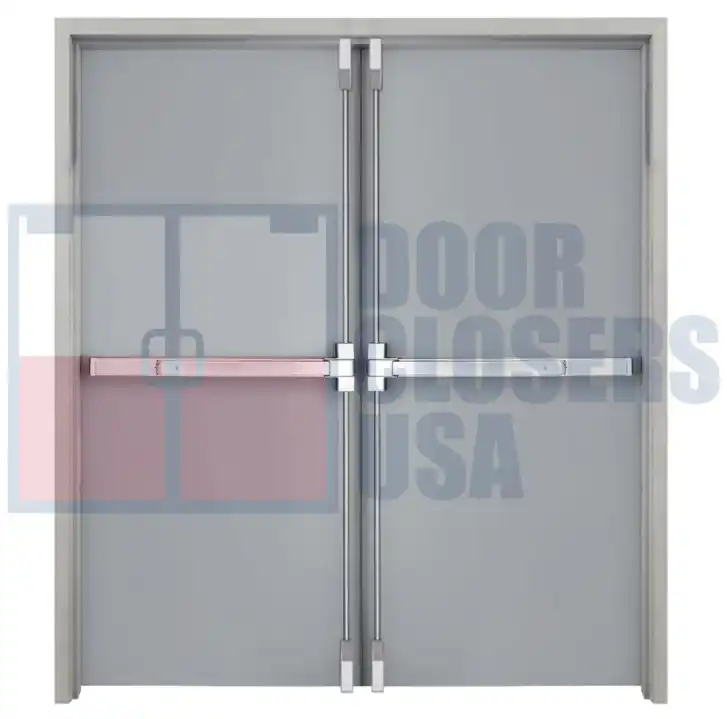 Emergency+Exit+Double+Steel+Doors