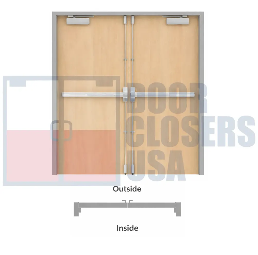 Both<br> (w/ vertical rod exit devices and door closers)